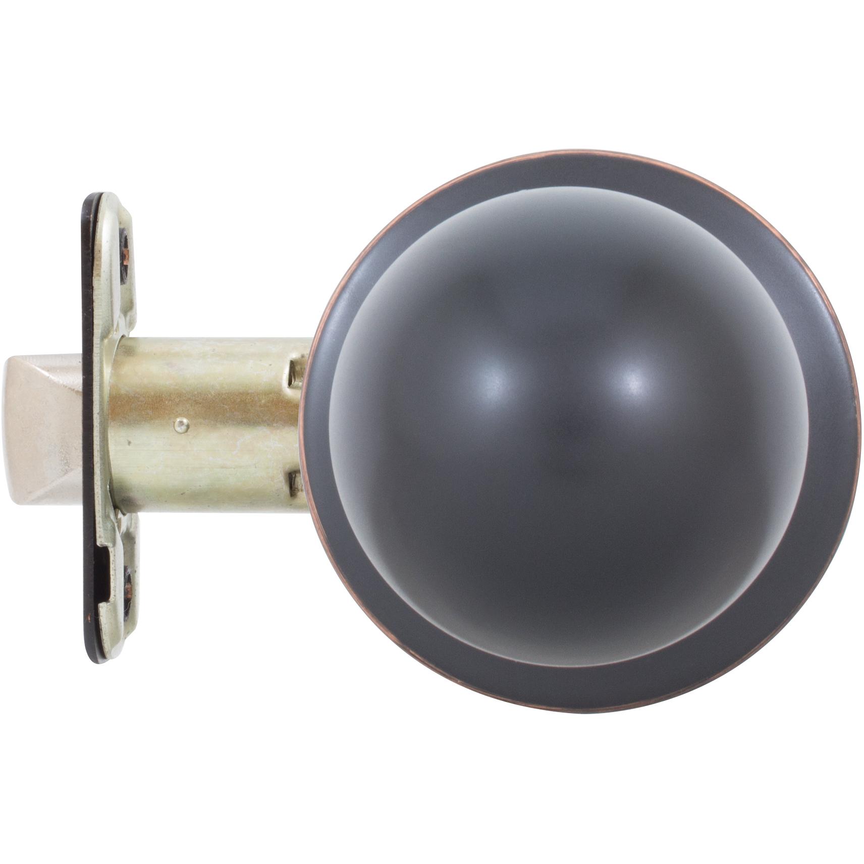 Stone Harbor Hardware Ball Door Knob, Passage (Hall/Closet) Latch, Vintage Bronze