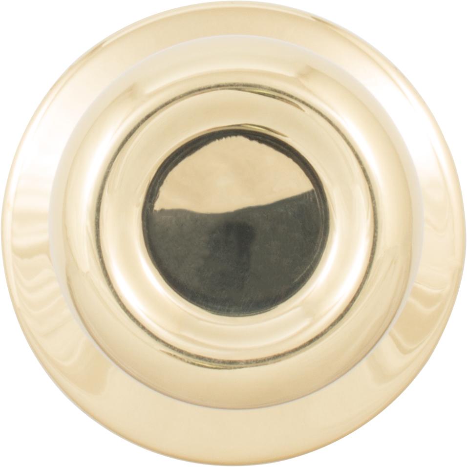 Stone Harbor Hardware Tulip Door Knob, Dummy (Non-Turning) Latch, Polished Brass