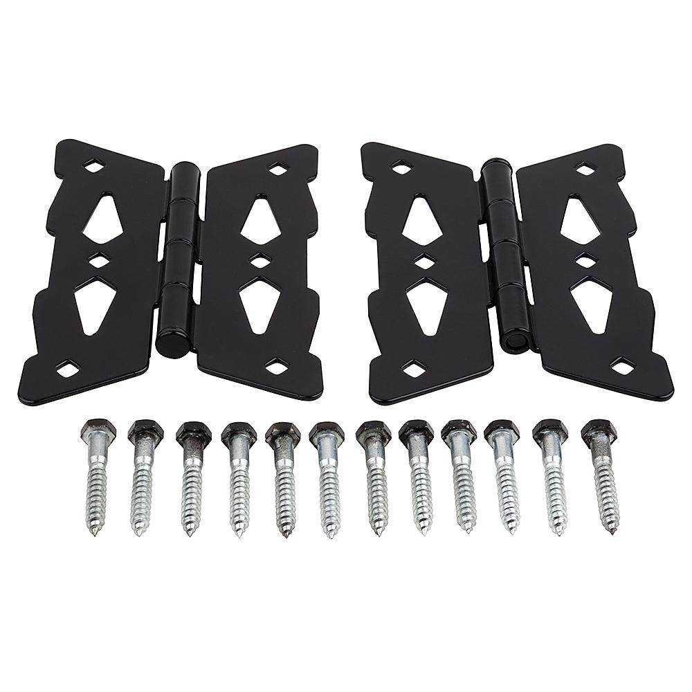 SPB8443 Deco Butterfly Hinges 2/pk - Black