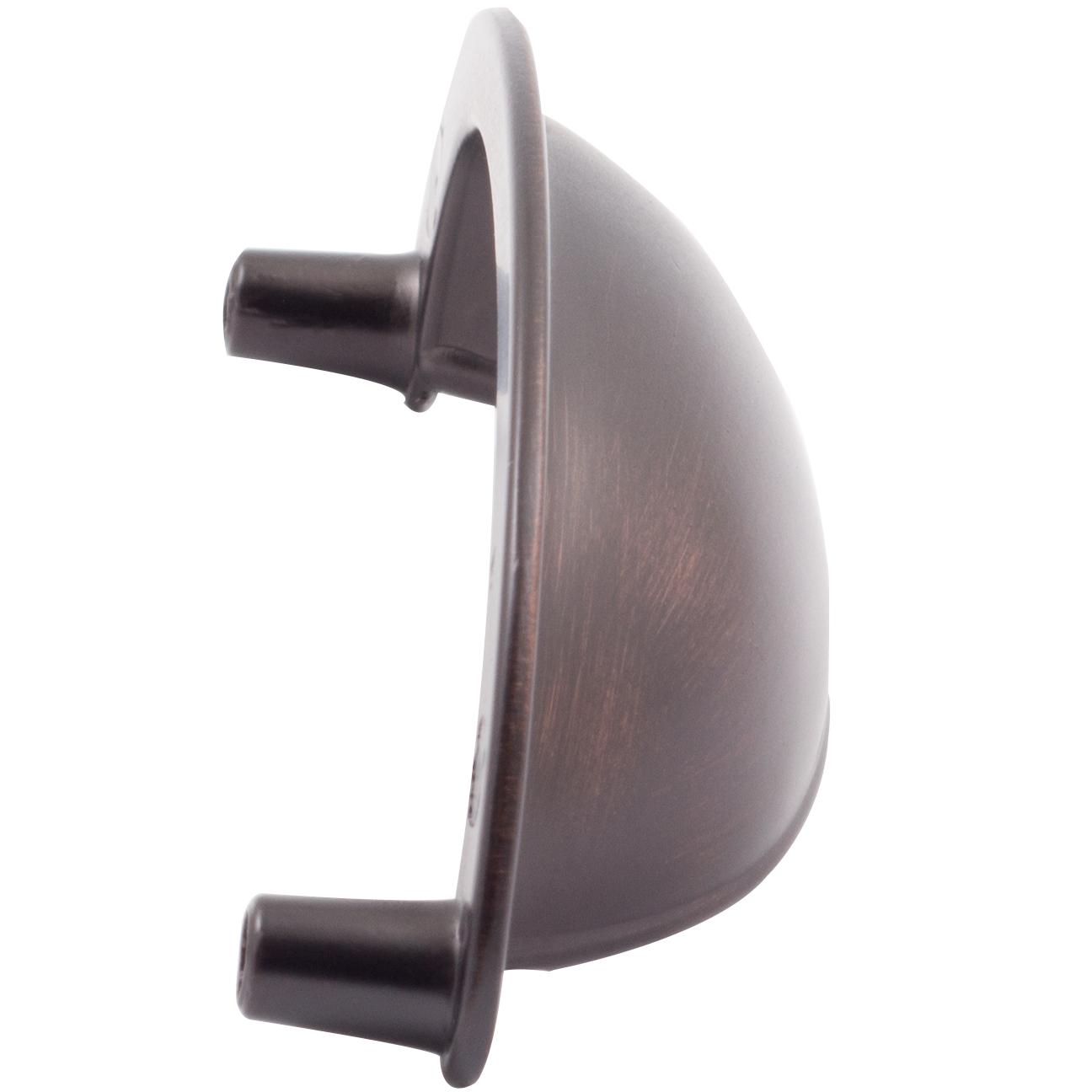 Stone Harbor Hardware Cup Cabinet Pull, 3 Inches, Vintage Bronze