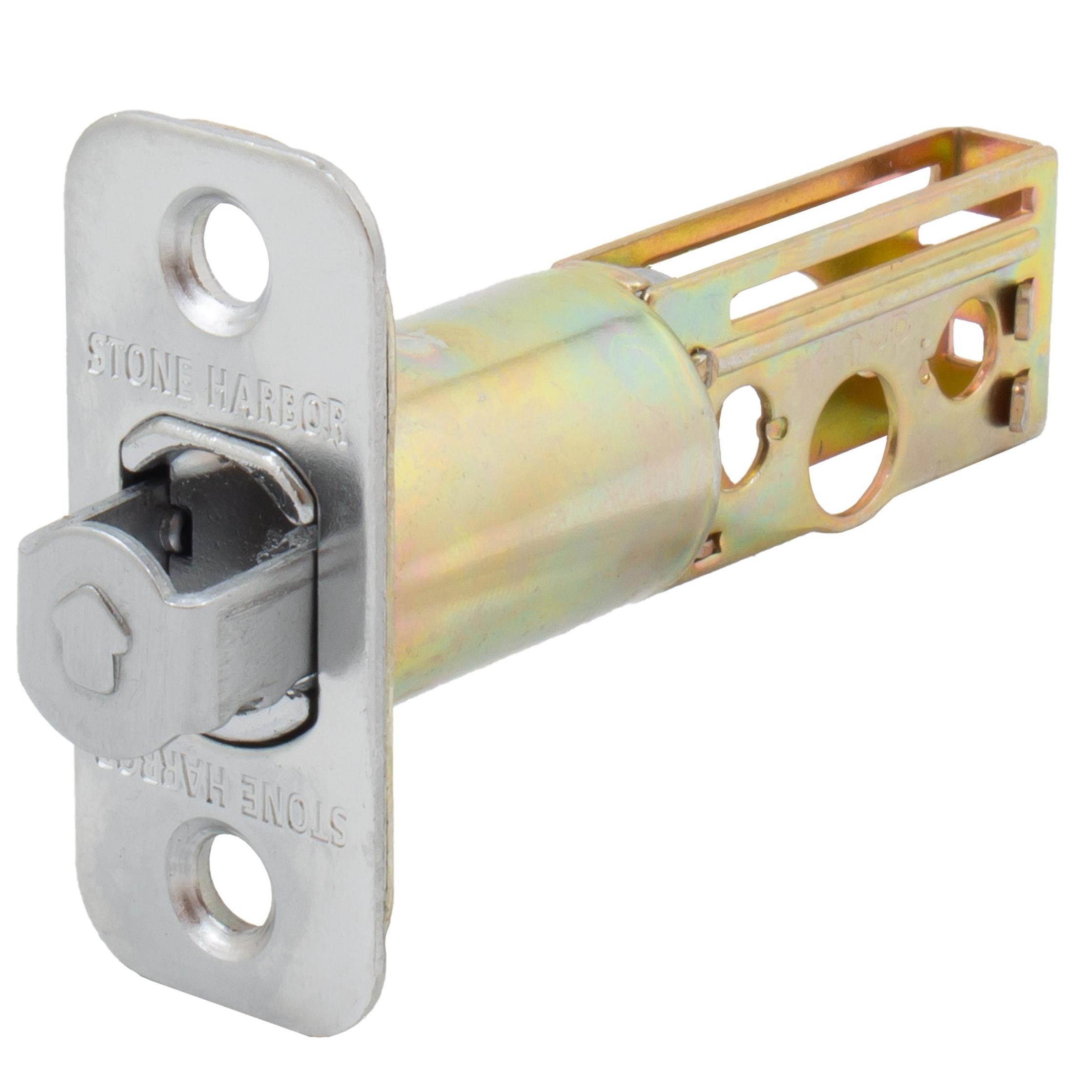 Latch for Round Pocket Door Locks, Passage (Hall/Closet), 2-3/8 Inches