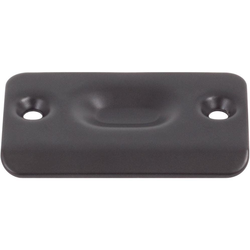 Stone Harbor Hardware Ball Catch Strike Plate, 2-1/4" x 1-3/8", Matte Black