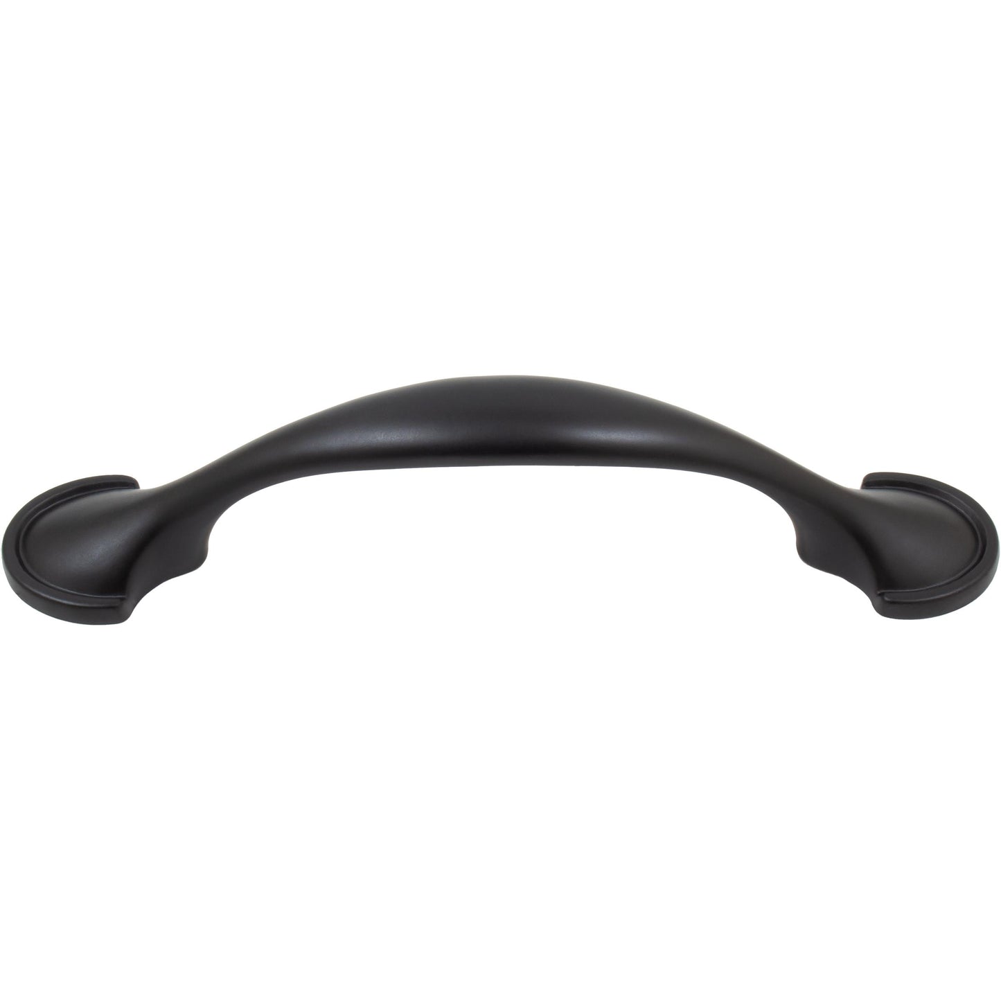 Stone Harbor Hardware Fairport Spoon Cabinet Pull, 3 Inches, Matte Black