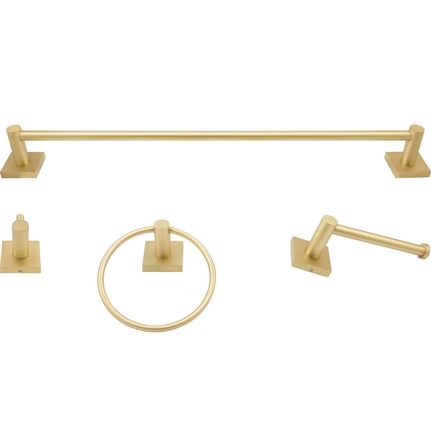 Vienna 4-Piece Set - Satin Brass