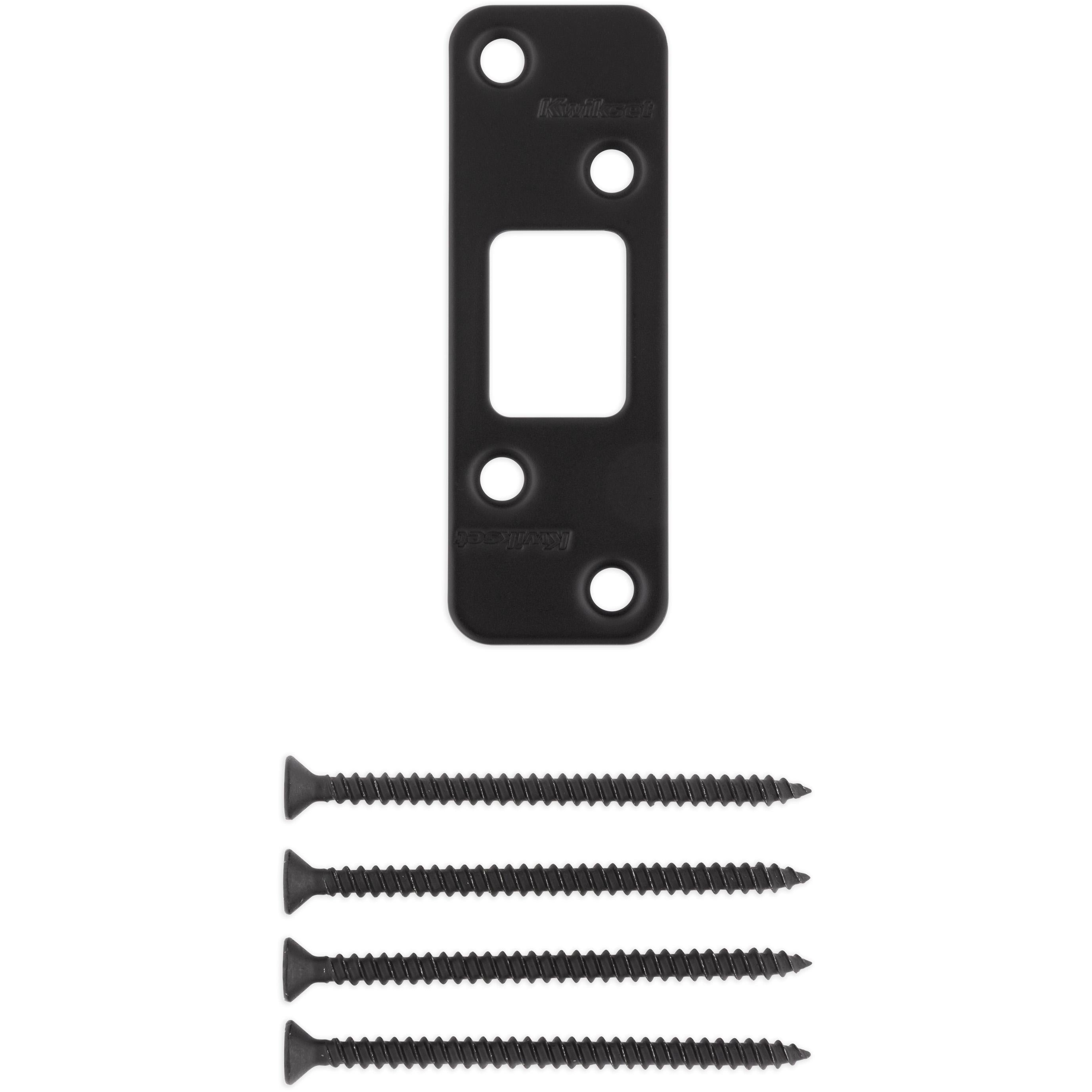 83223-017 3-5/8" x 1-1/4" RC Deadbolt Strike - Matte Black