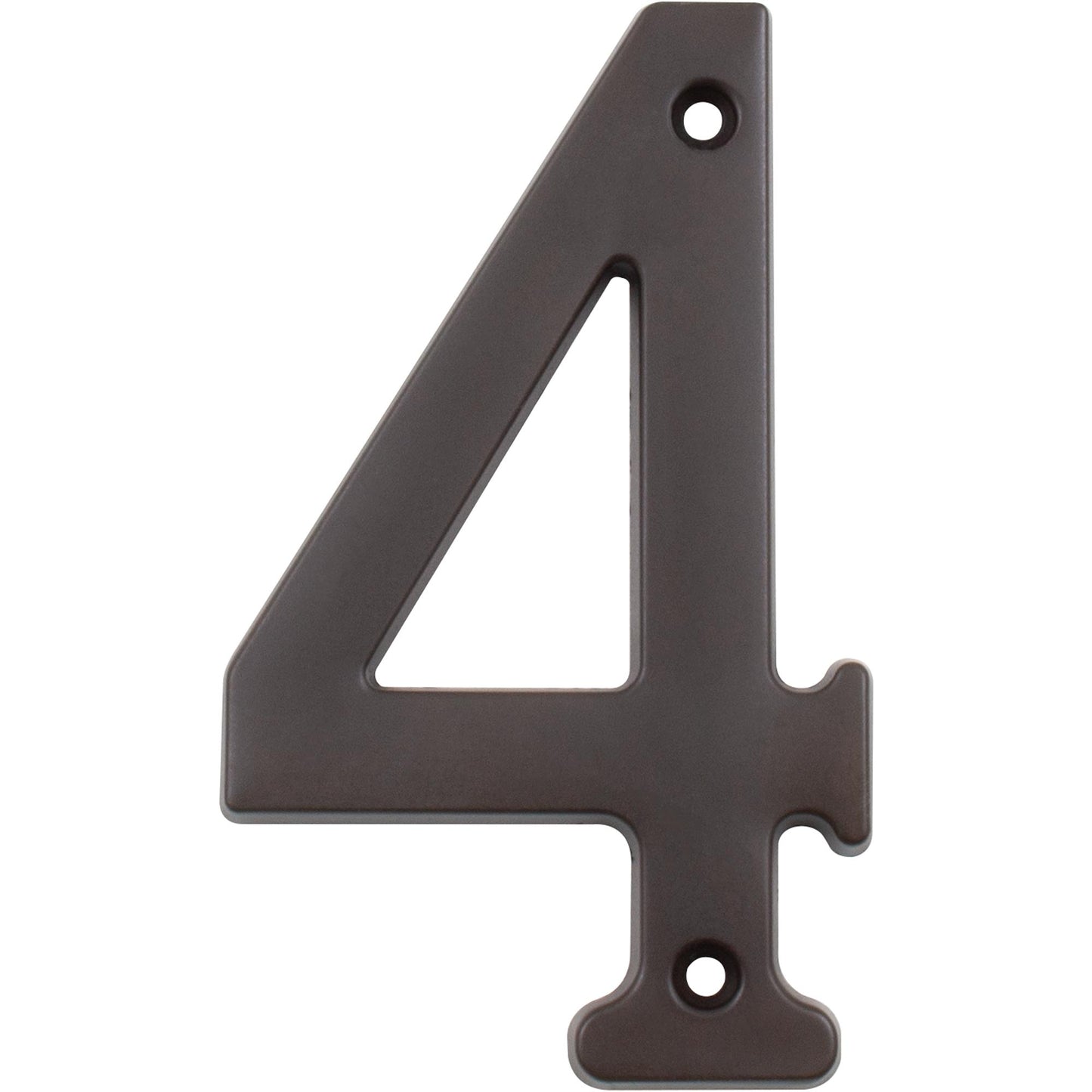 Stone Harbor Hardware Heavy-Duty House Numbers, #4, 4 Inches, Oil-Rubbed Bronze