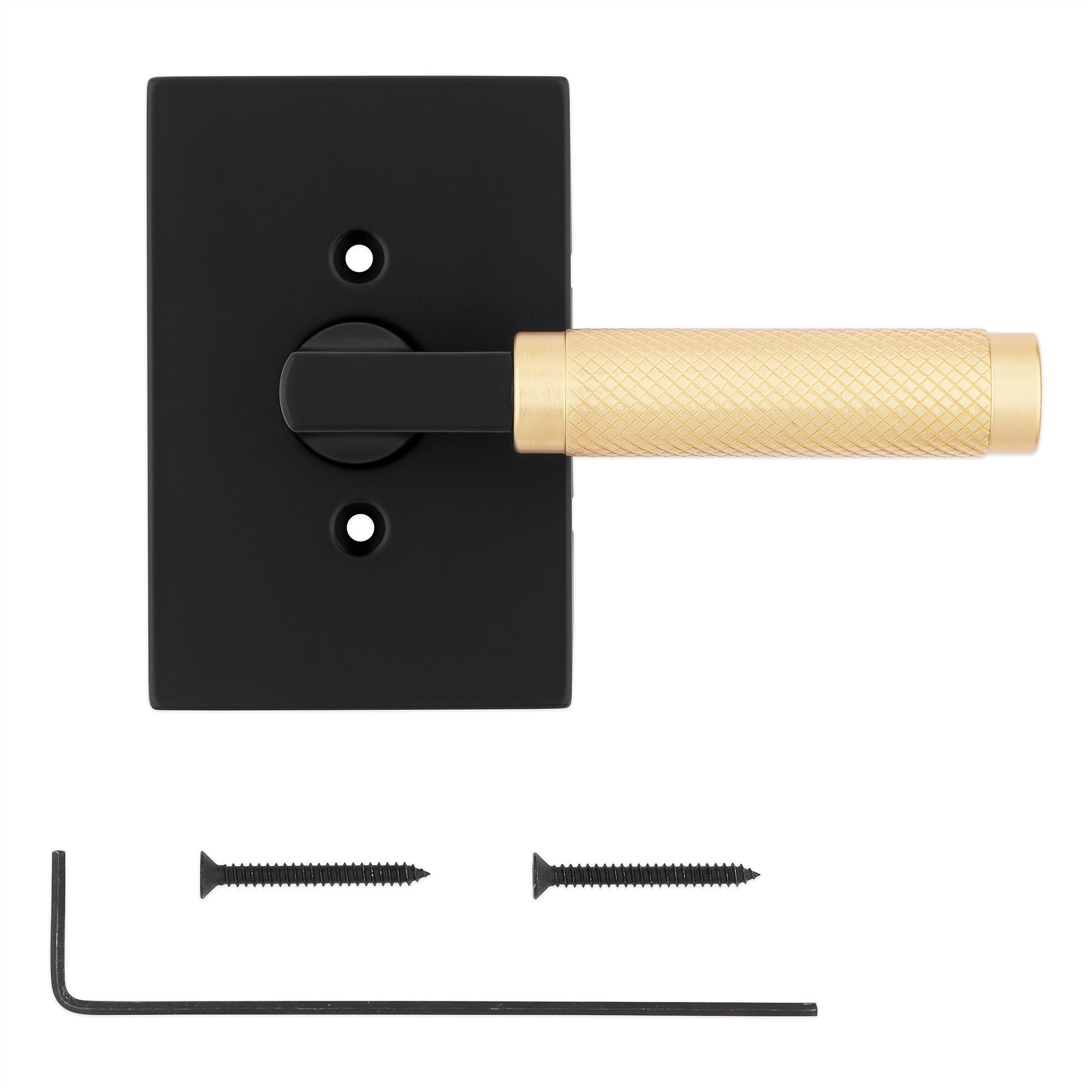 788PVL RCT 514/4 Prava Dummy - Matte Black with Satin Brass