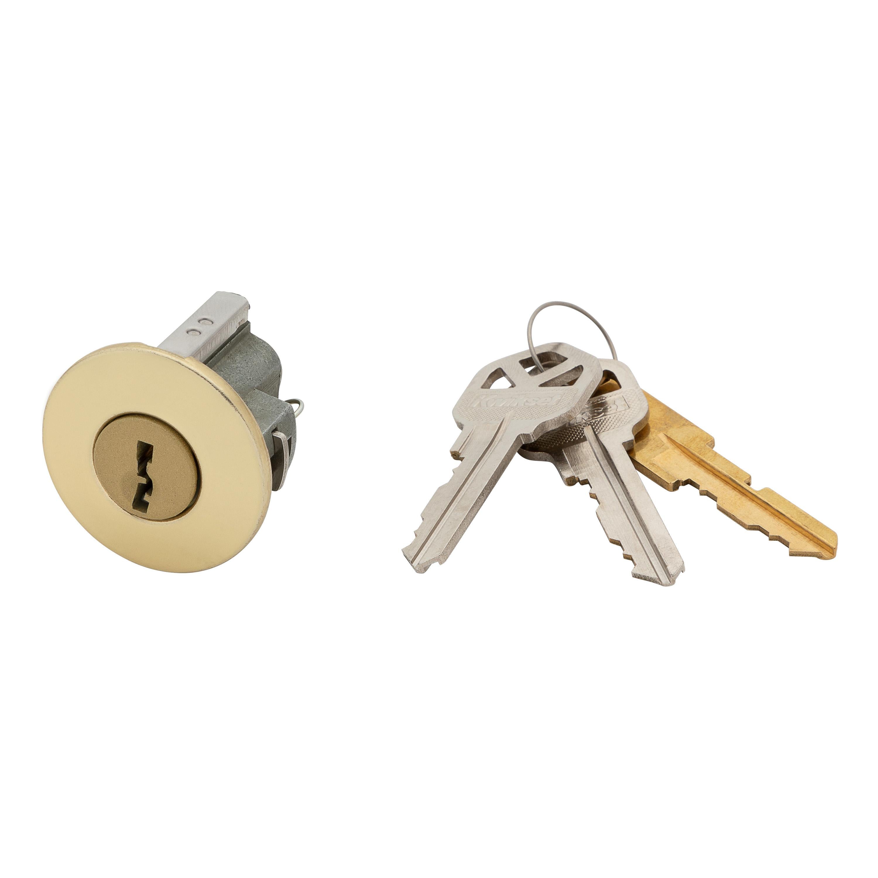 83733-002 Pin & Tumbler Cylinder and Cover for Hancock - Polished Brass