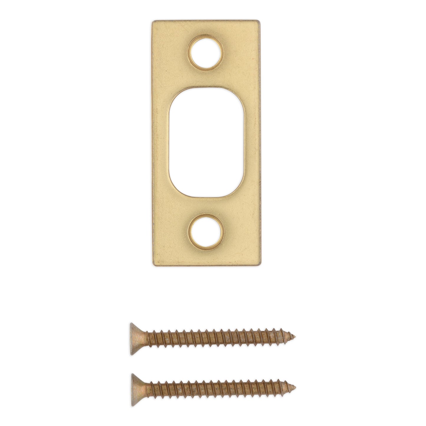 85072-020 1" x 2-1/4" SC Deadbolt Strike - Polished Brass