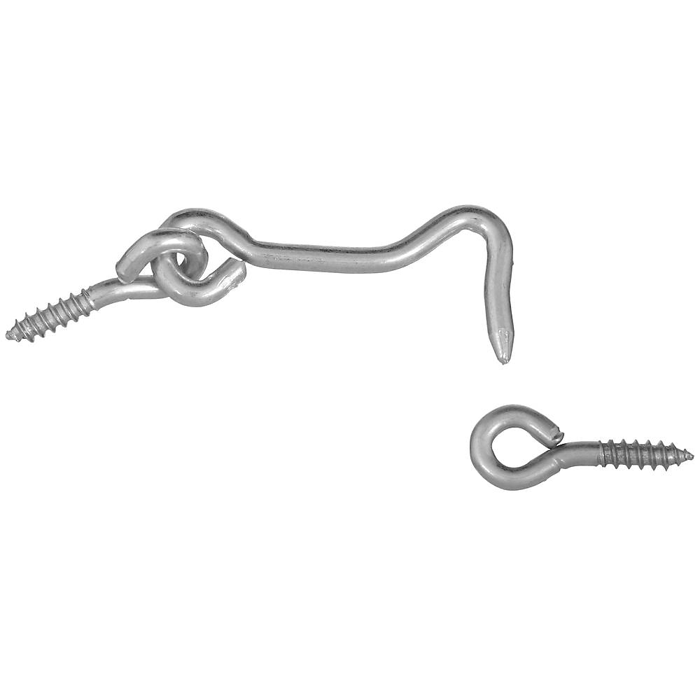 V2000 2" Hook & Eye 2/pk - Zinc Plated