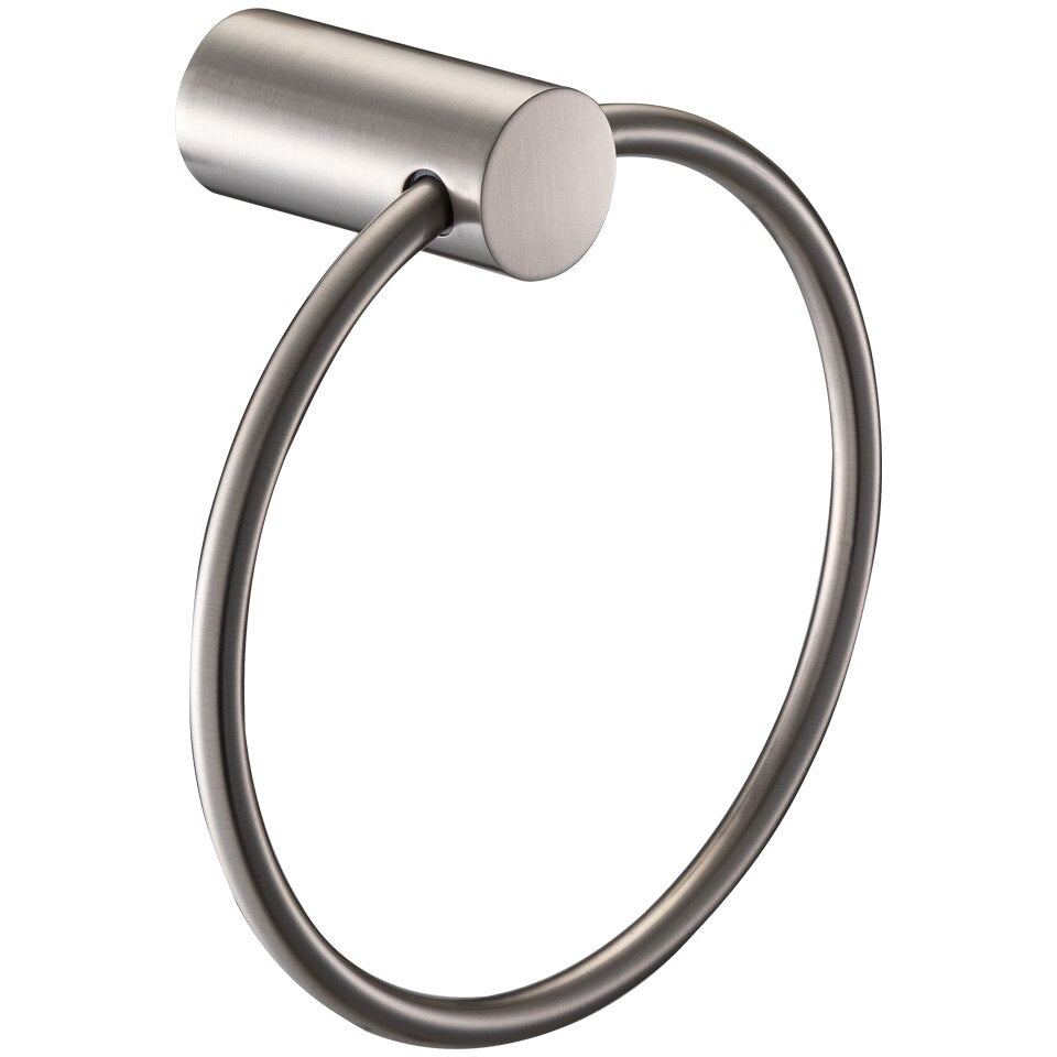 Pure Form Towel Ring - Satin Nickel