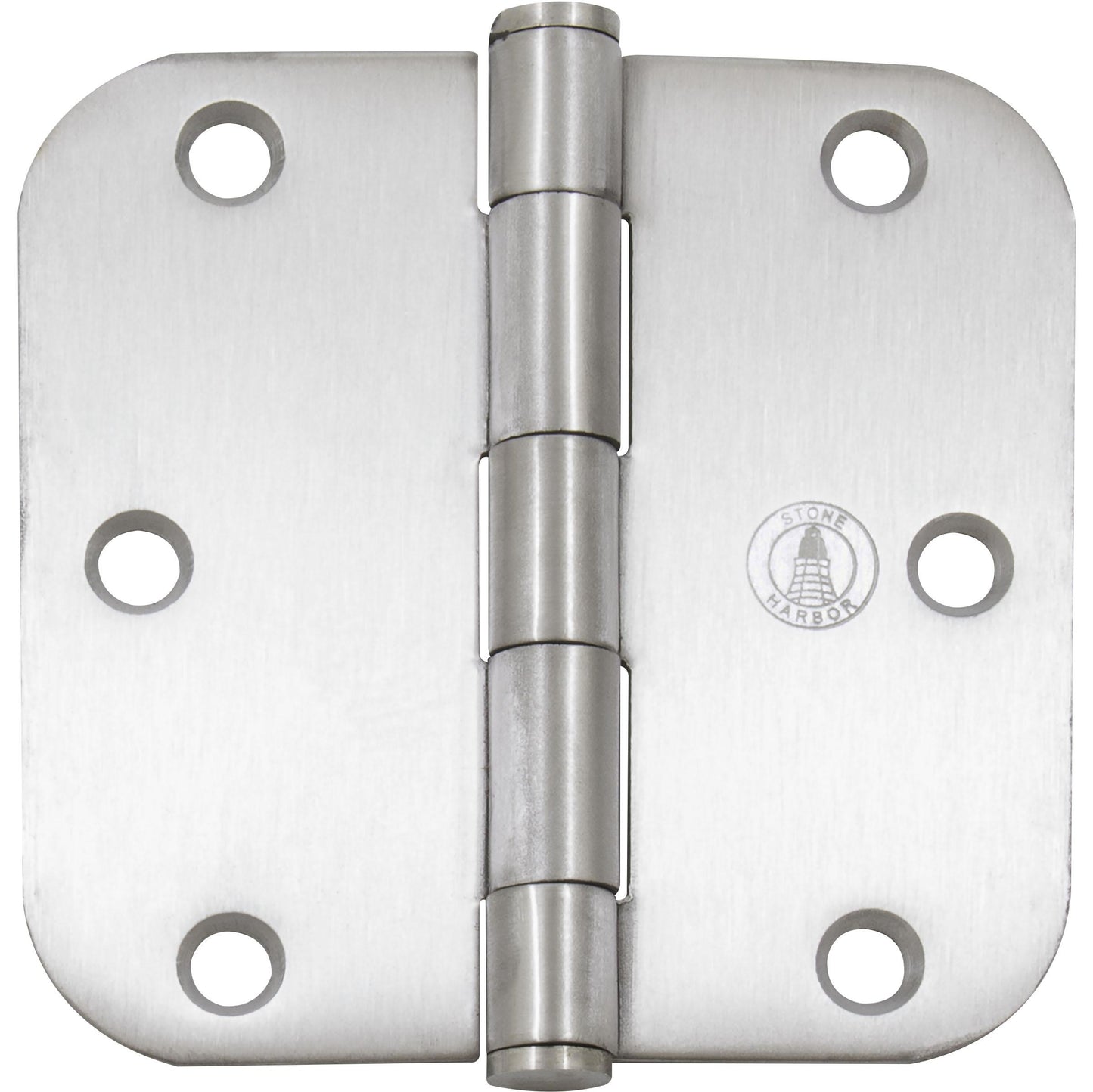 Stone Harbor Hardware Standard Hinge, 3-1/2 Inches, 5/8" Radius Corner, Bulk Pack (100 Each), Satin Stainless Steel