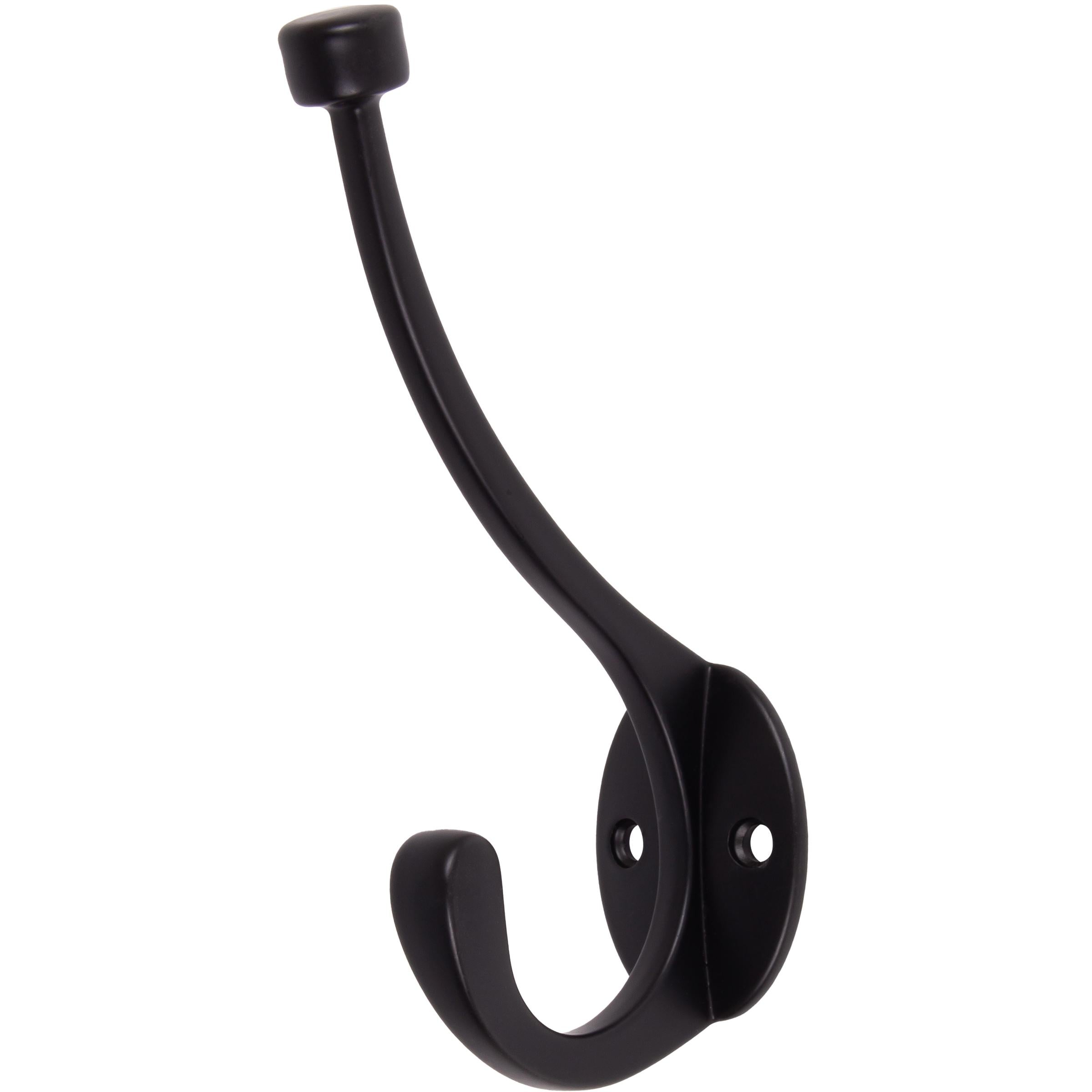 Stone Harbor Hardware Contemporary Coat & Hat Hook, Matte Black