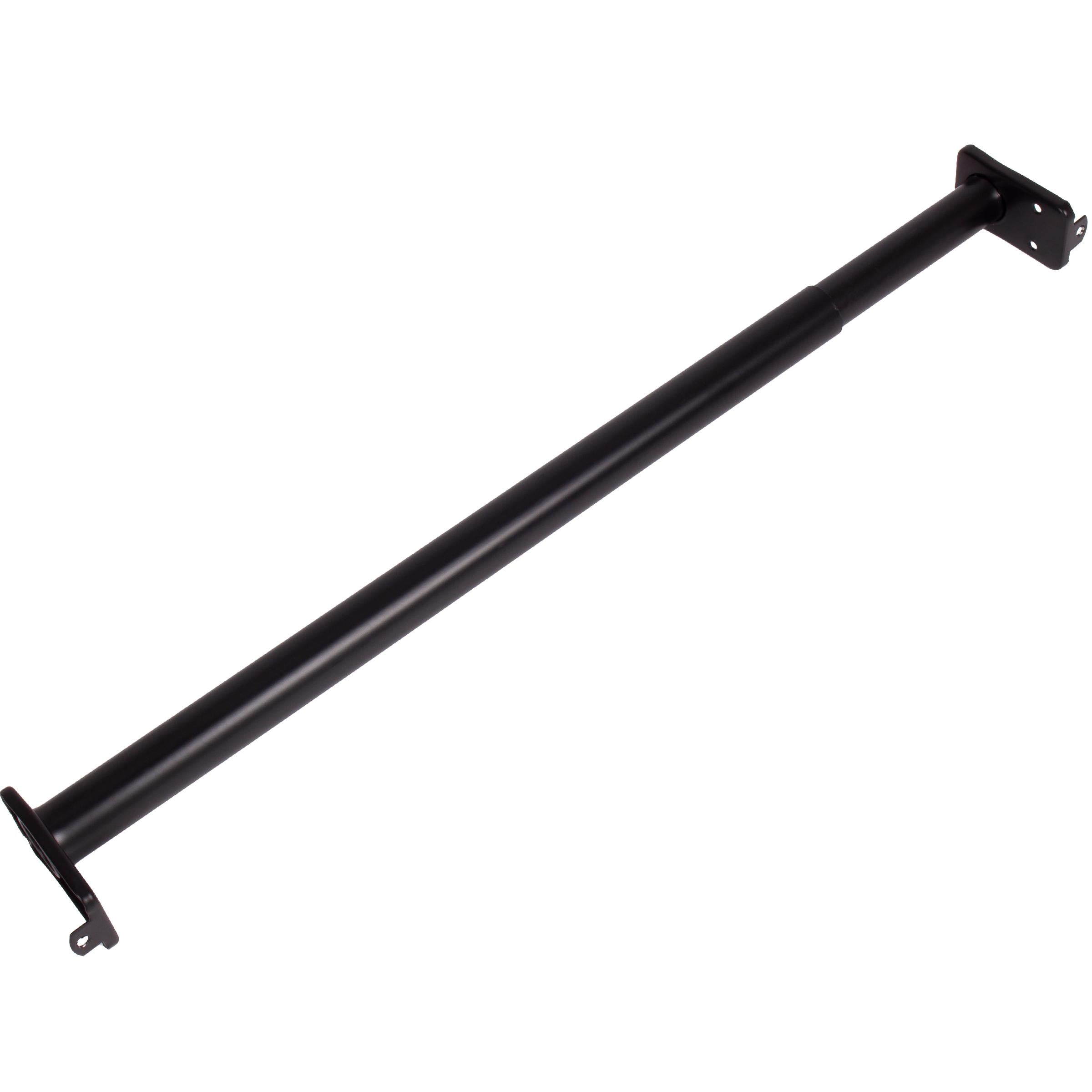 Stone Harbor Hardware Adjustable Closet Rod, Adjusts from 18" to 30", Matte Black