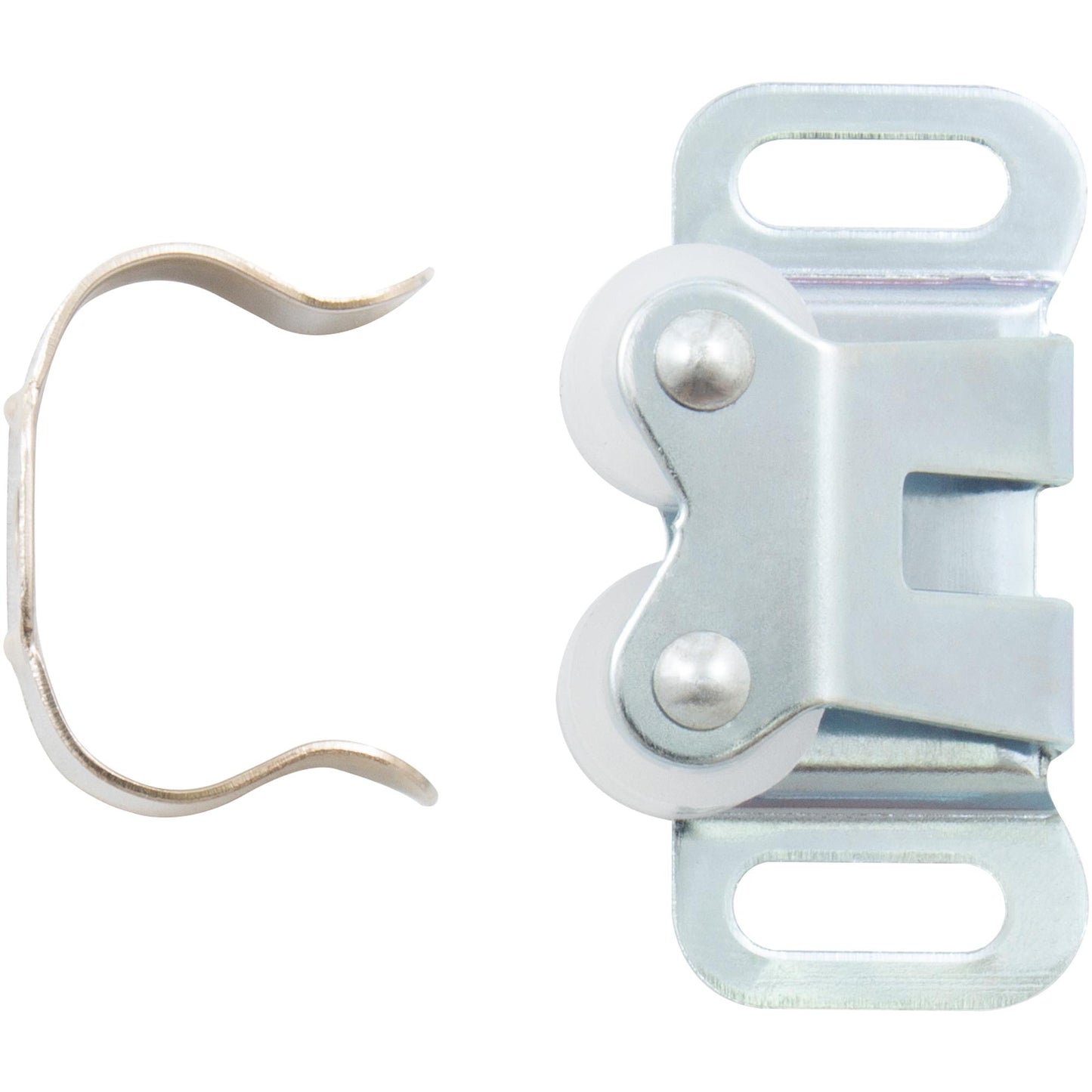 Stone Harbor Hardware Double Roller Catch, Female, Satin Aluminum