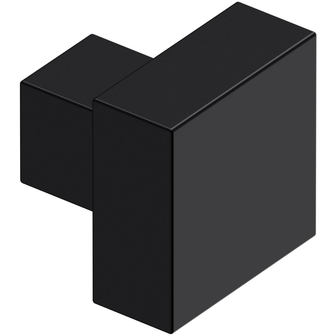 Deltana KS125U19 1-1/4" Modern Square Knob - Matte Black