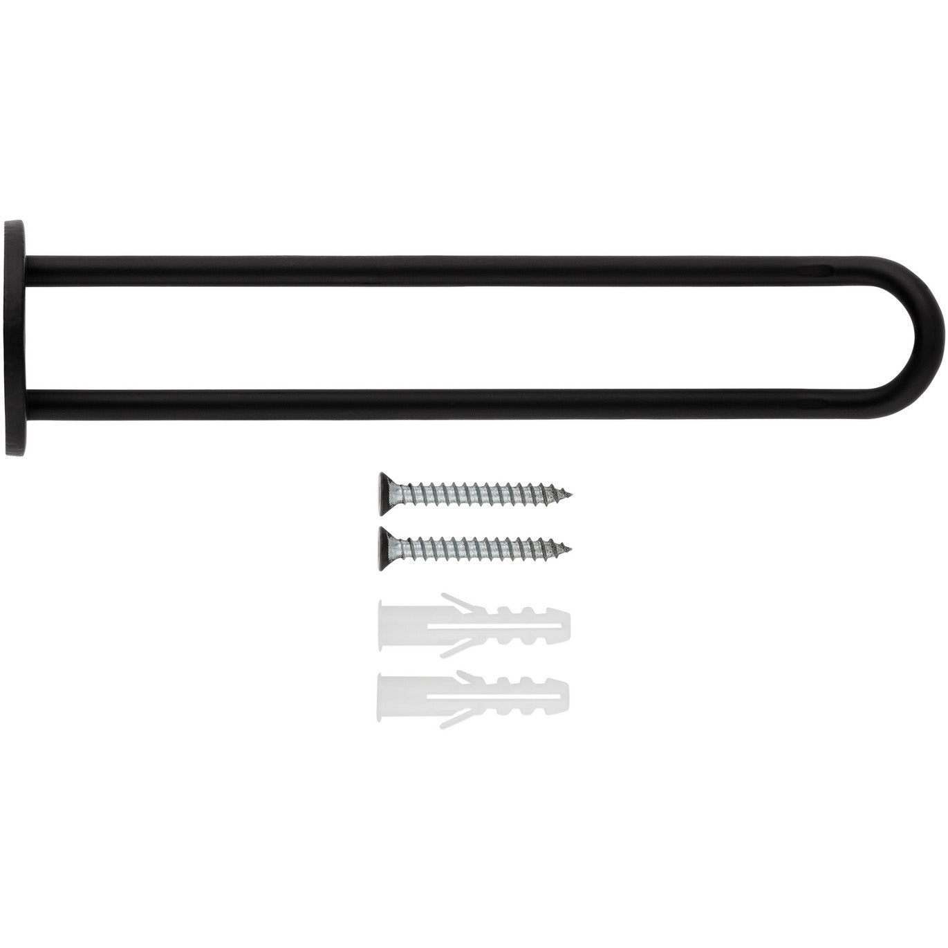 National Hardware - V2681 Wall Base - Black