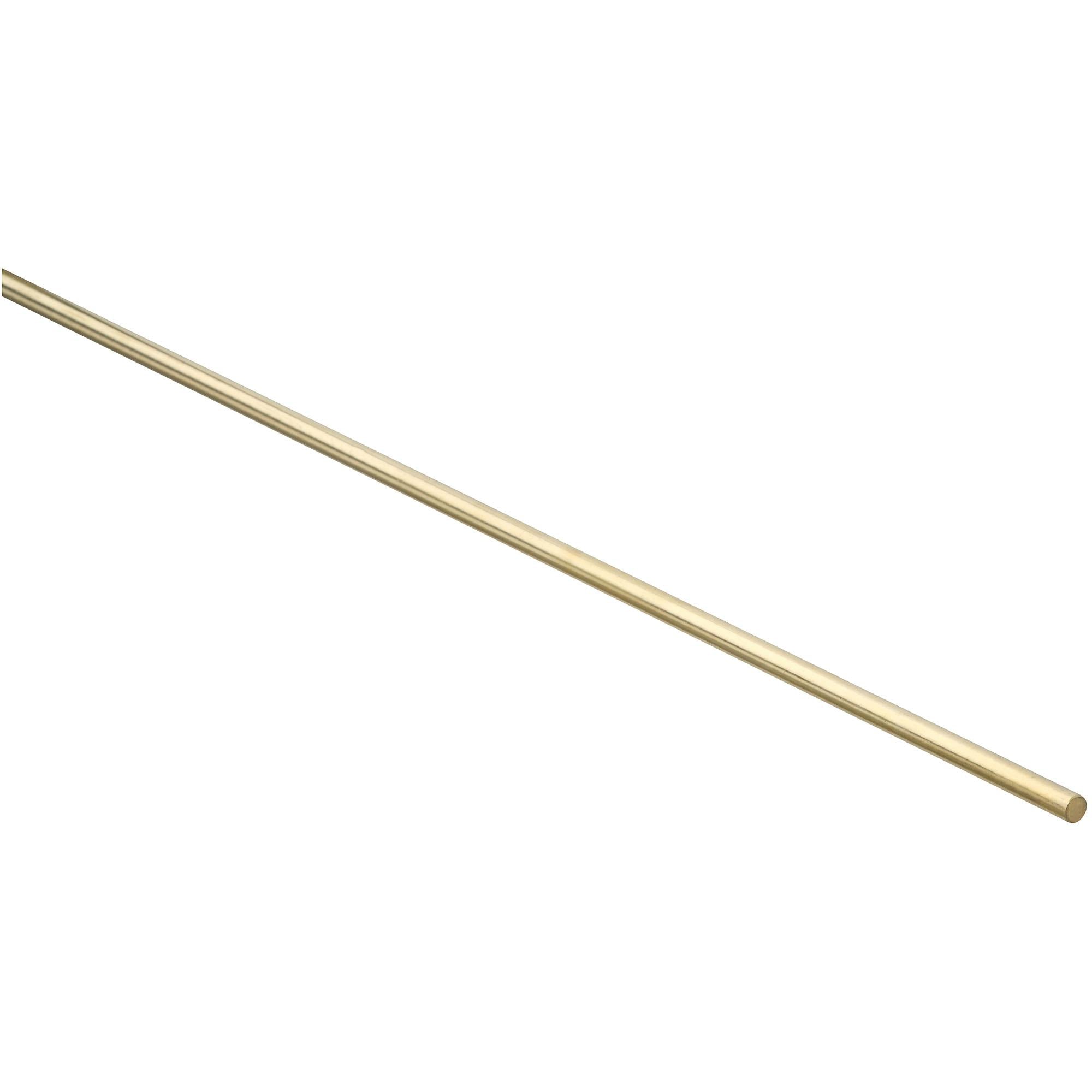 National Hardware - N215-244 4052BC, 1/4" x 36" Smooth Rods in Solid Brass