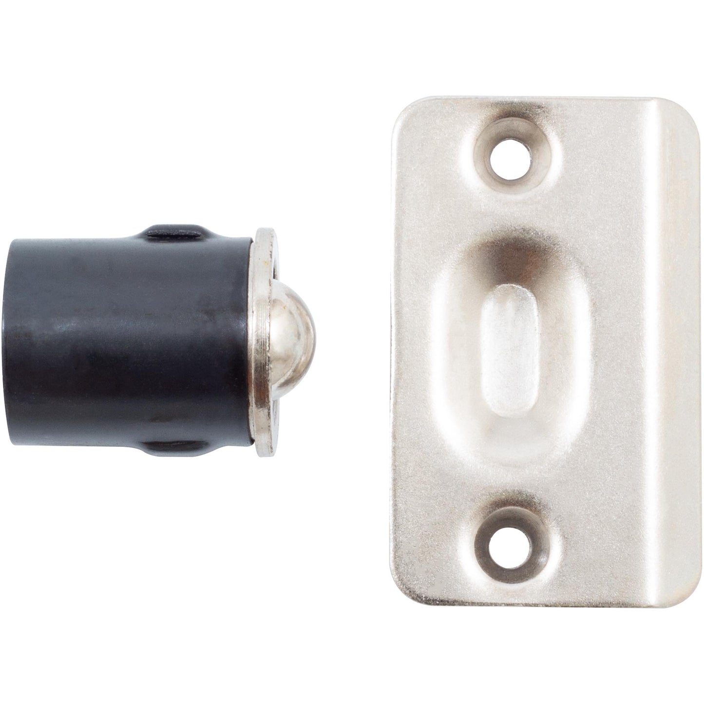 Stone Harbor Hardware Die-Cast Drive-In Ball Catch, 1" Diameter, Satin Nickel