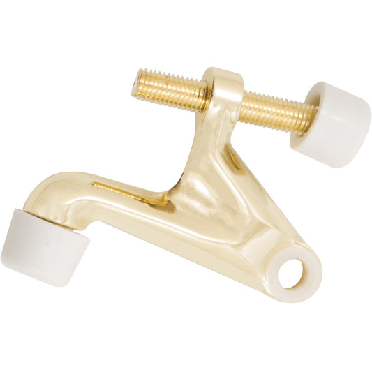 Stone Harbor Hardware Heavy-Duty Hinge Pin Door Stop with Colored Tips, Polished Brass