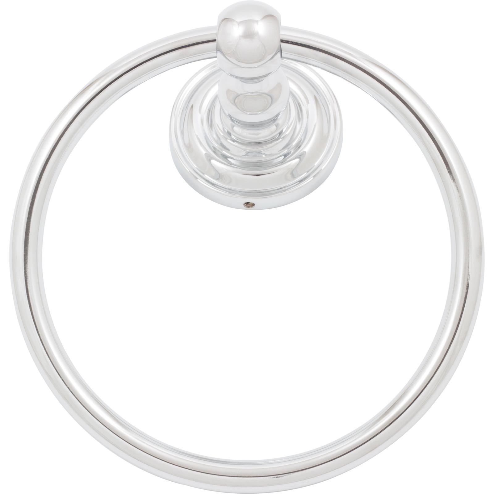 Stone Harbor Hardware Charlotte Towel Ring, Polished Chrome