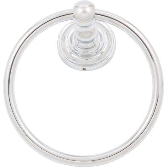 Stone Harbor Hardware Charlotte Towel Ring, Polished Chrome