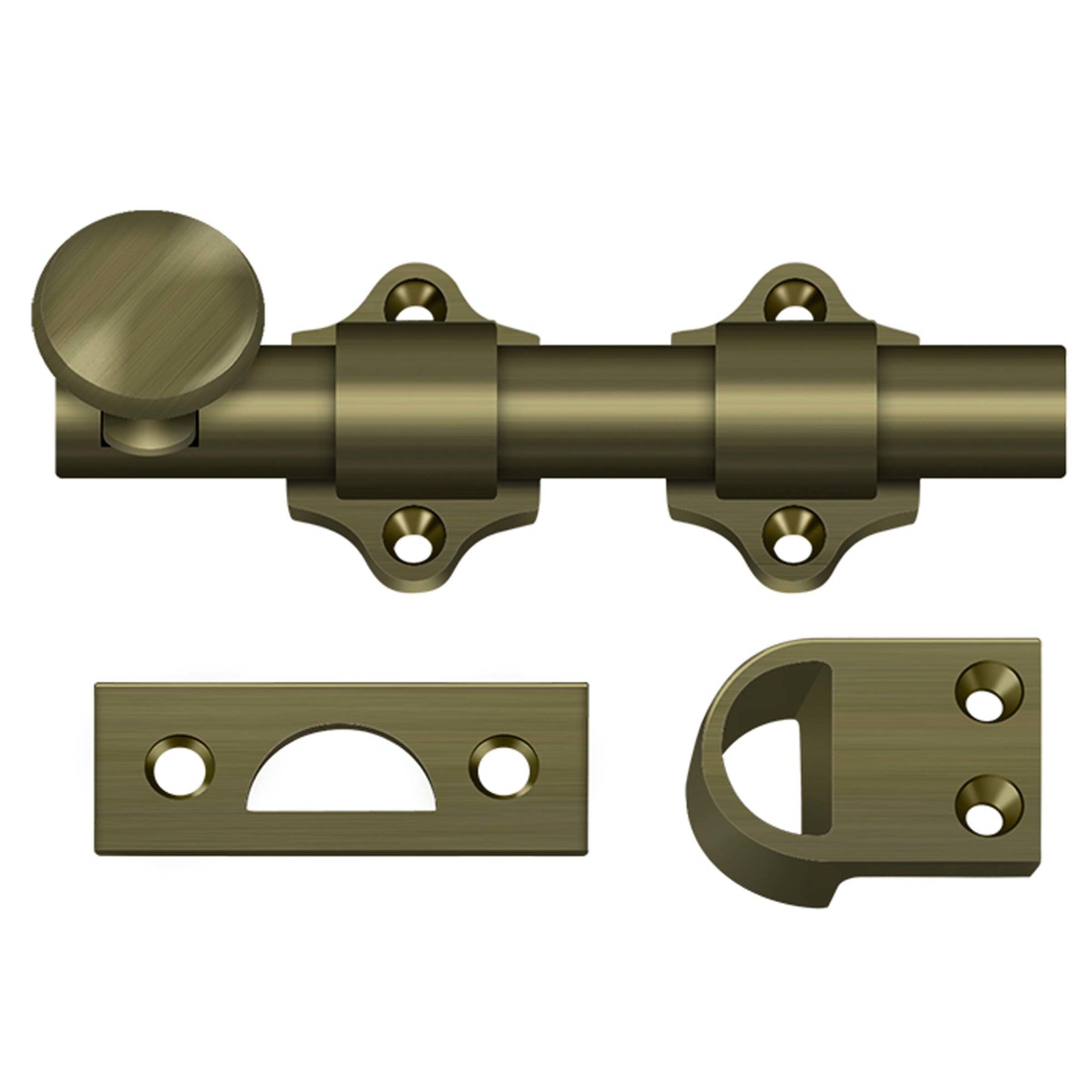 HD Dutch Door Bolt Finish: Antique Brass