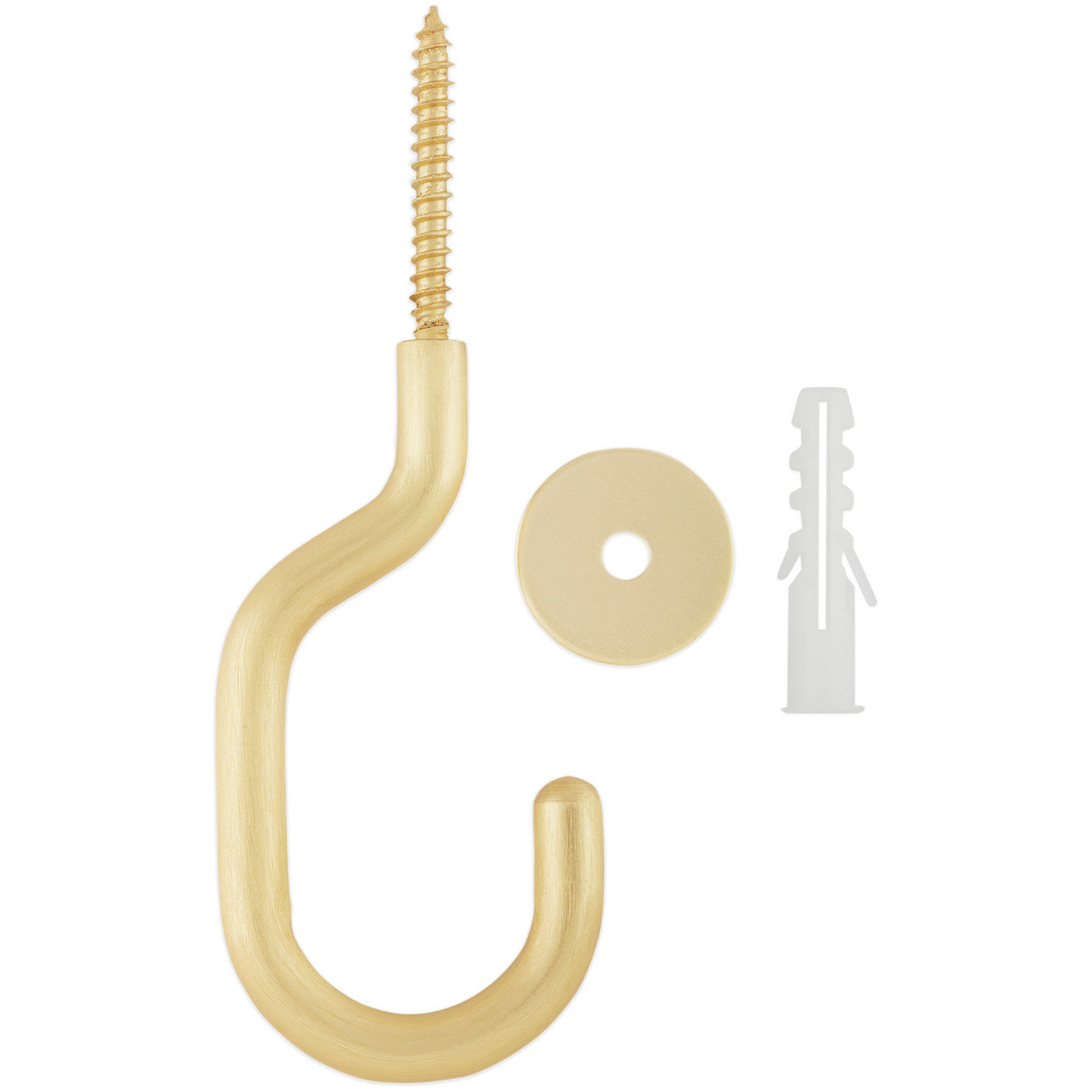 National Hardware - N275-524 - V2682 - 3-11/32" Modern Ceiling Hook in Brushed Gold