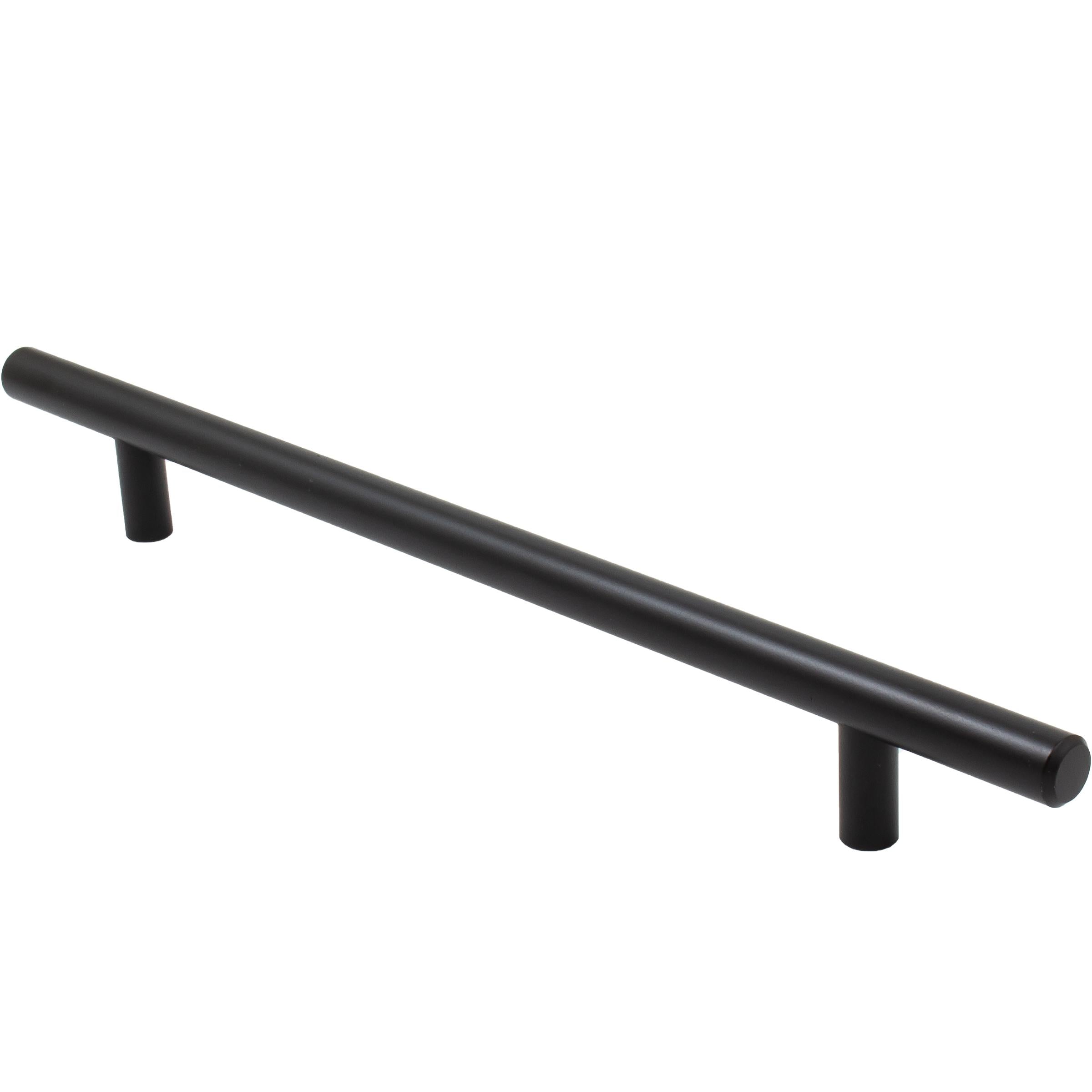 Stone Harbor Hardware Bar Cabinet Pull, 192 Millimeters, 272mm Overall Length, Matte Black