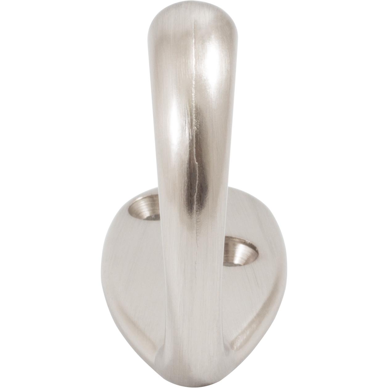 Stone Harbor Hardware Single Robe Hook, 1-15/16" High, 1-5/8" Projection, Satin Nickel