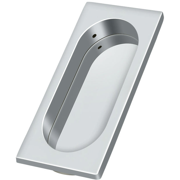 FP4134U26 3 7/8" x 1-5/8" x 3/8" Flush Pull - Polished Chrome