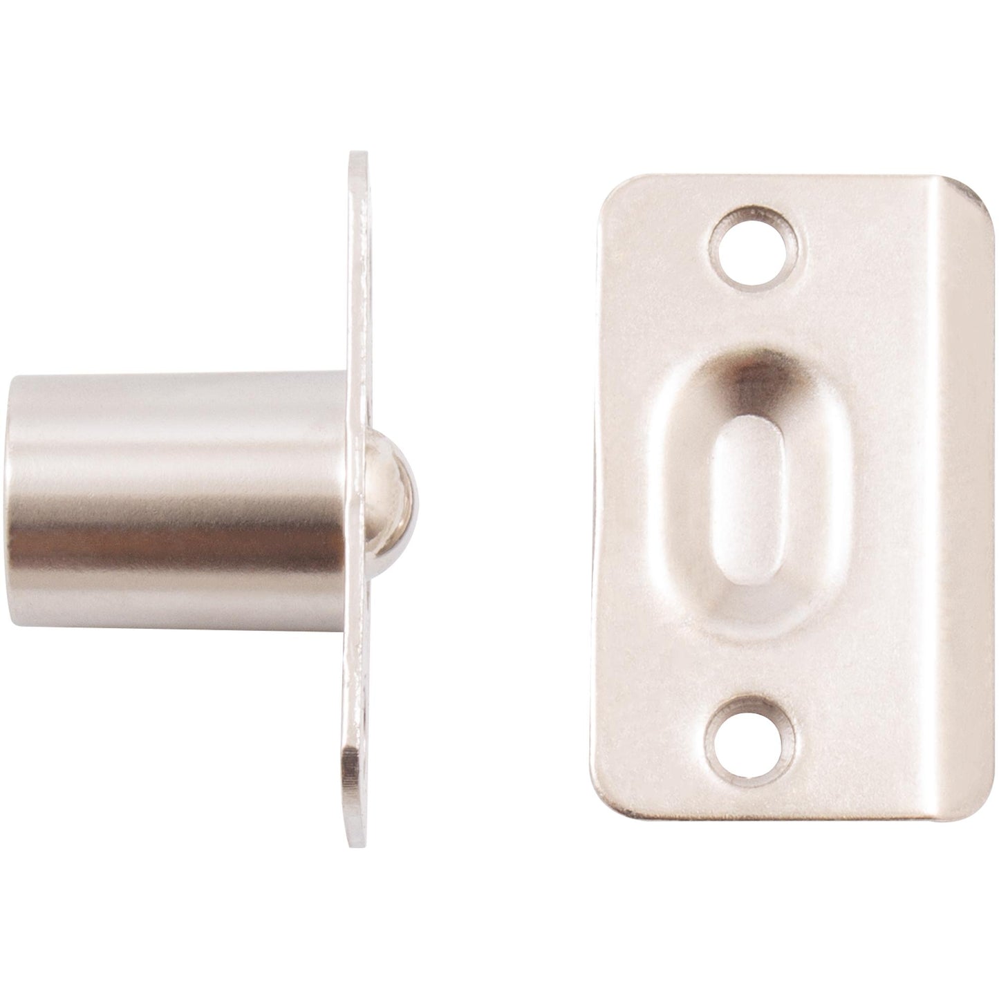 Stone Harbor Hardware Round Corner Single Adjust Ball Catch, Satin Nickel