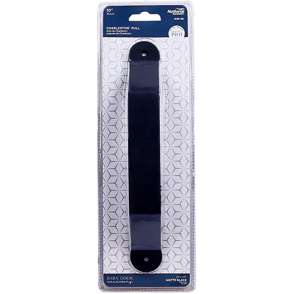 National Hardware - V1000 10" Charleston Pull - Matte Black