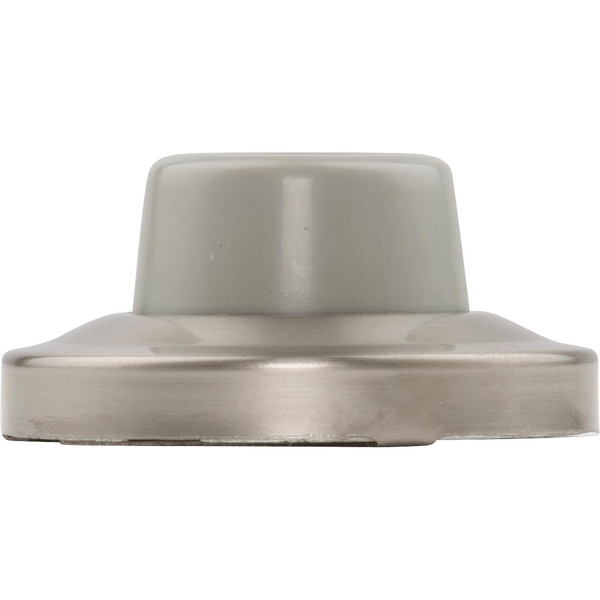 National Hardware - V1935 Brass Wall Door Stop - Satin Nickel