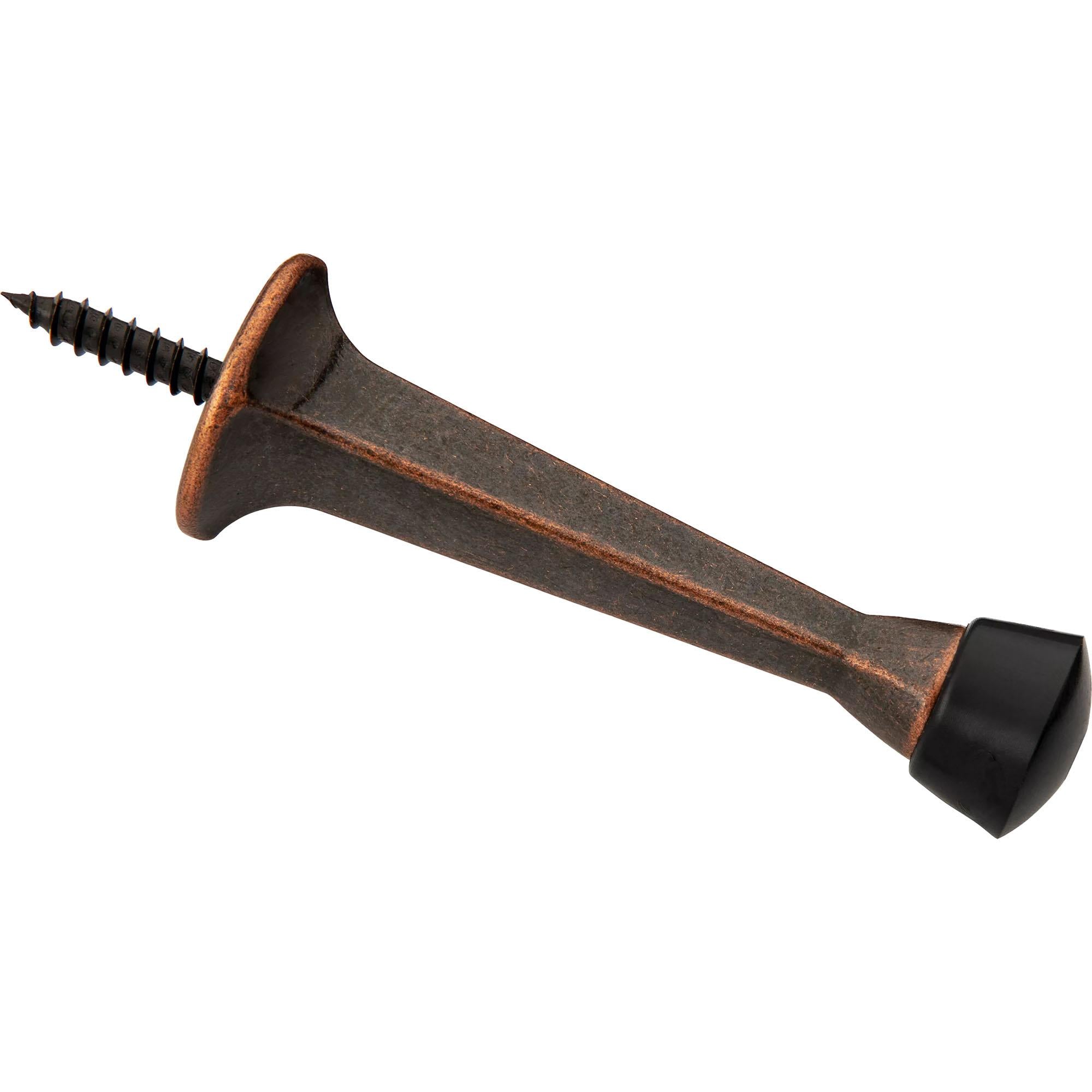 V243 3" Rigid Square Door Stop - Antique Bronze