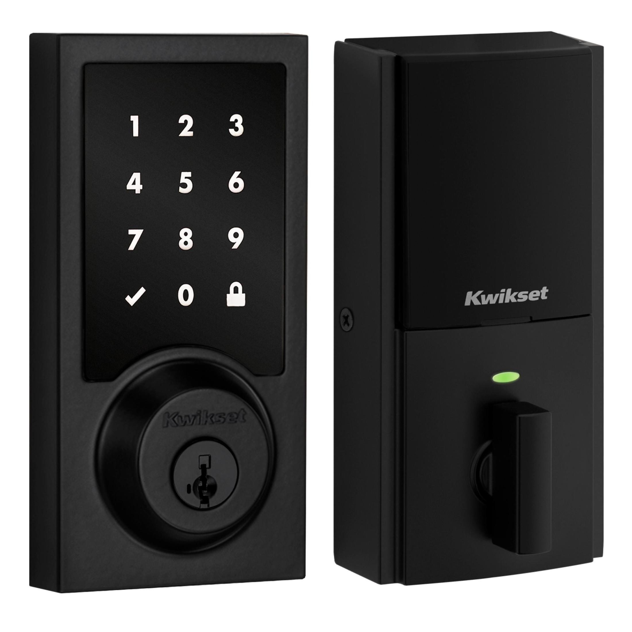 918 CNT ZW700 514 SMT BP RCALF RCS Contemporary HomeConnect Touchpad Deadbolt - Matte Black