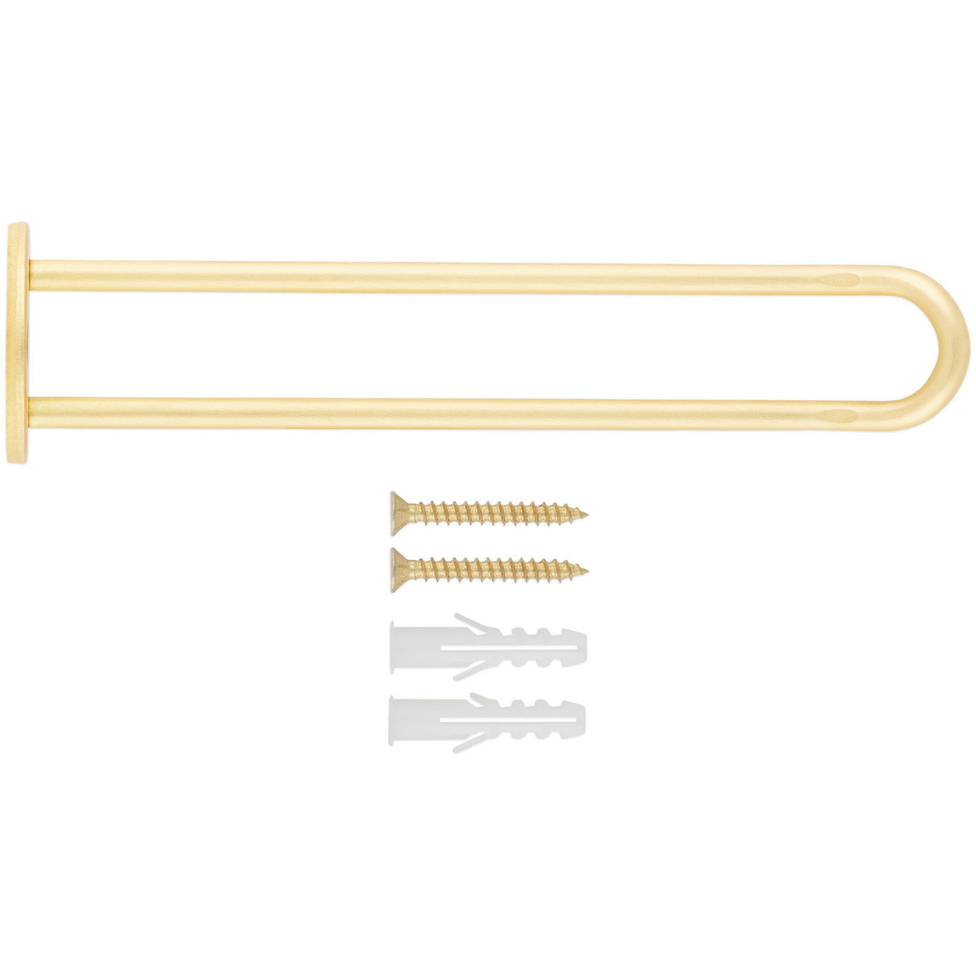 National Hardware - V2681 Wall Base - Brushed Gold