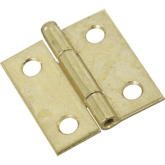 National Hardware - V508 1-1/2" Removable Pin Hinge 2/pk - Polished Brass
