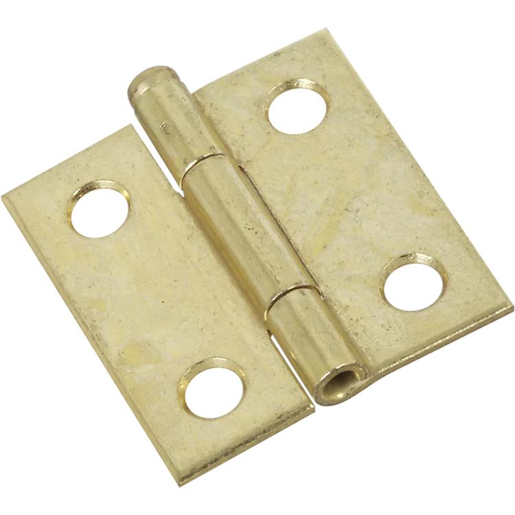 National Hardware - V508 1-1/2" Removable Pin Hinge 2/pk - Polished Brass
