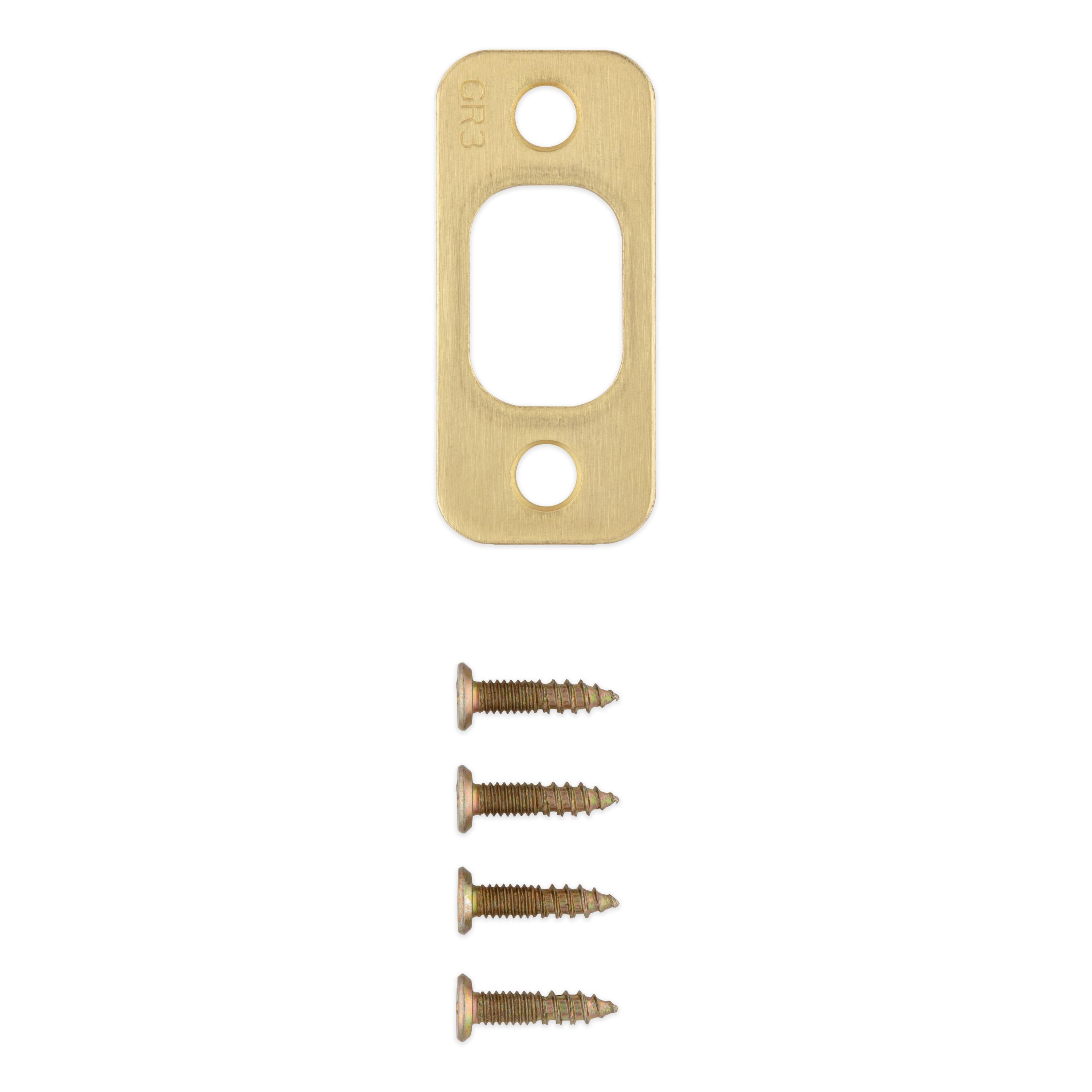 85063-015 1" x 2-1/4" RC Deadbolt Strike - Satin Brass