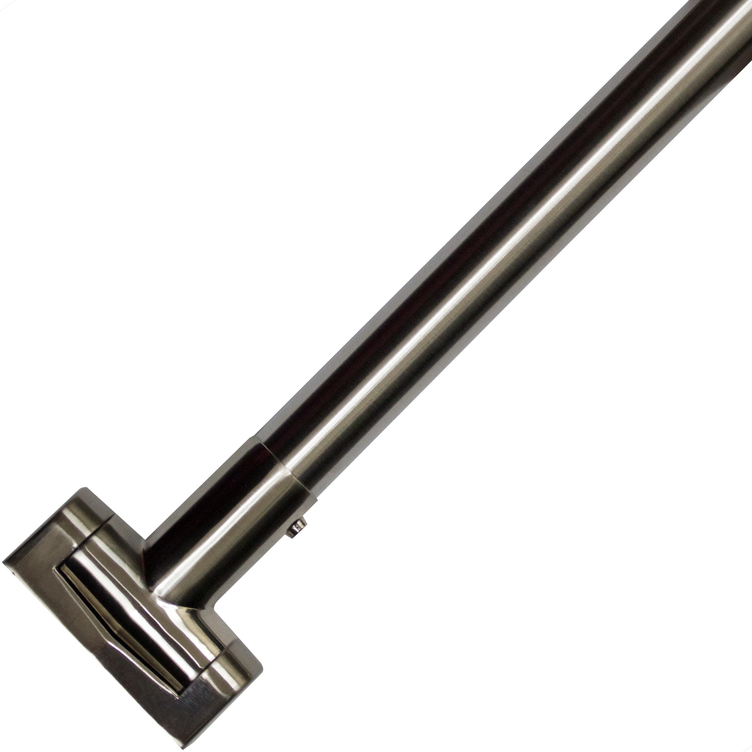 Stone Harbor Hardware Standard Curved Shower Rod, 5 Feet, Polished Stainless Steel