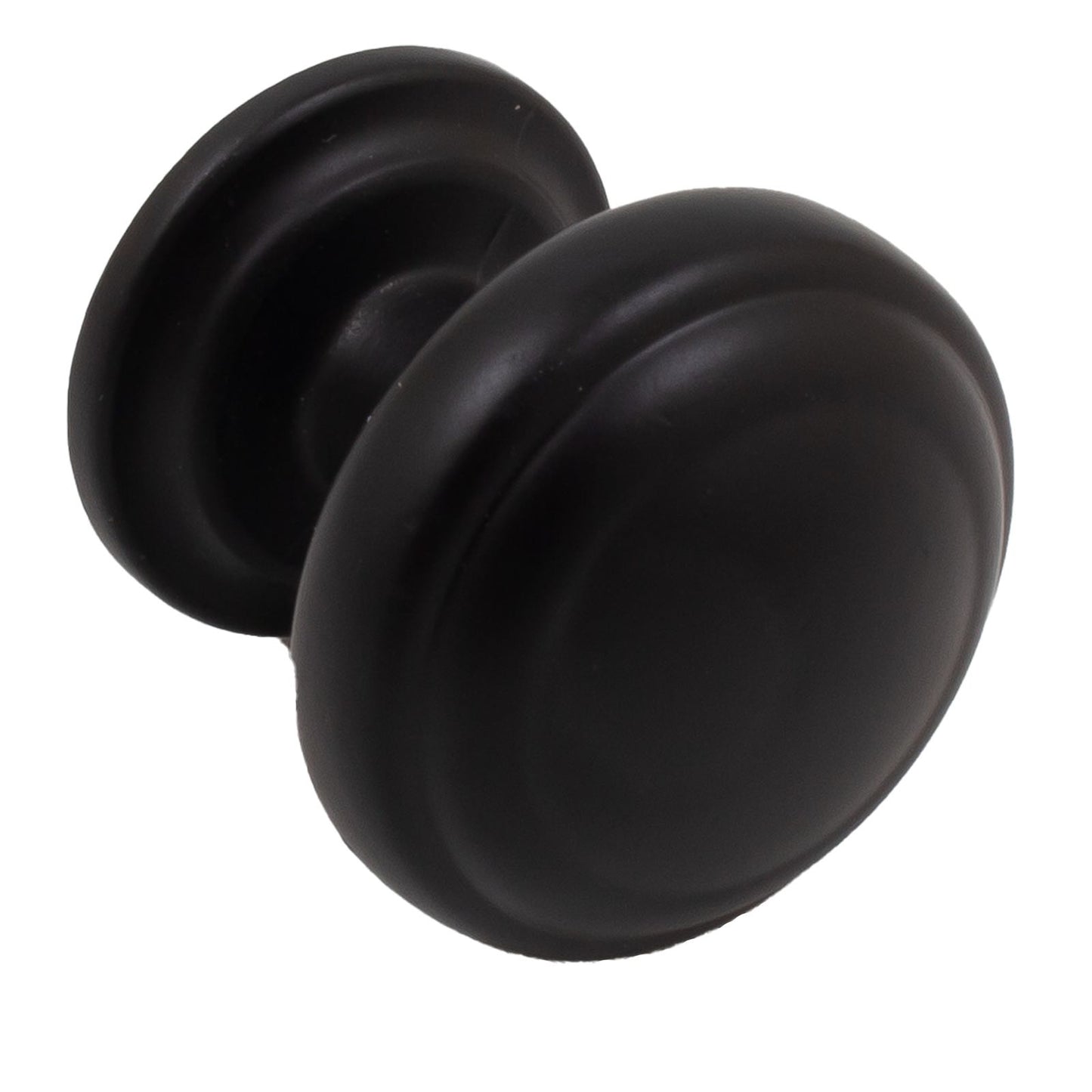 Stone Harbor Hardware Alesund Cabinet Knob, 1-1/4 Inches, Matte Black