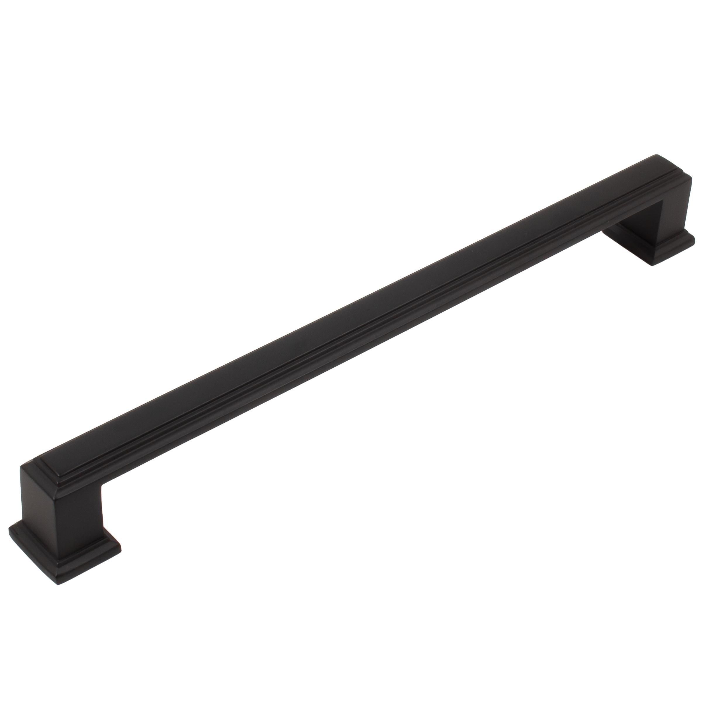 Stone Harbor Hardware Metropolis Cabinet Pull, 192 Millimeters, Matte Black