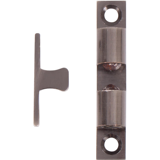 Stone Harbor Hardware Friction Catch, 1-1/8 Inches, Antique Nickel