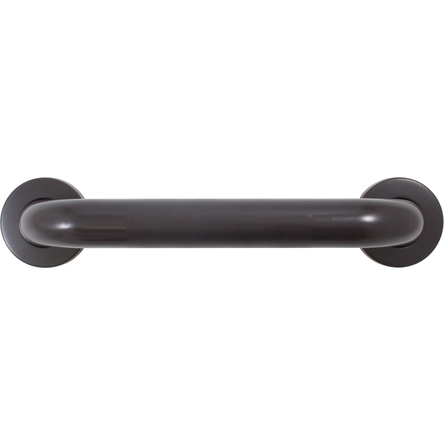 Stone Harbor Hardware Knurled Grab Bar, 12 Inches, 1-1/2" Diameter, 1-1/2" Wall Clearance, Concealed Screws, Dark Bronze
