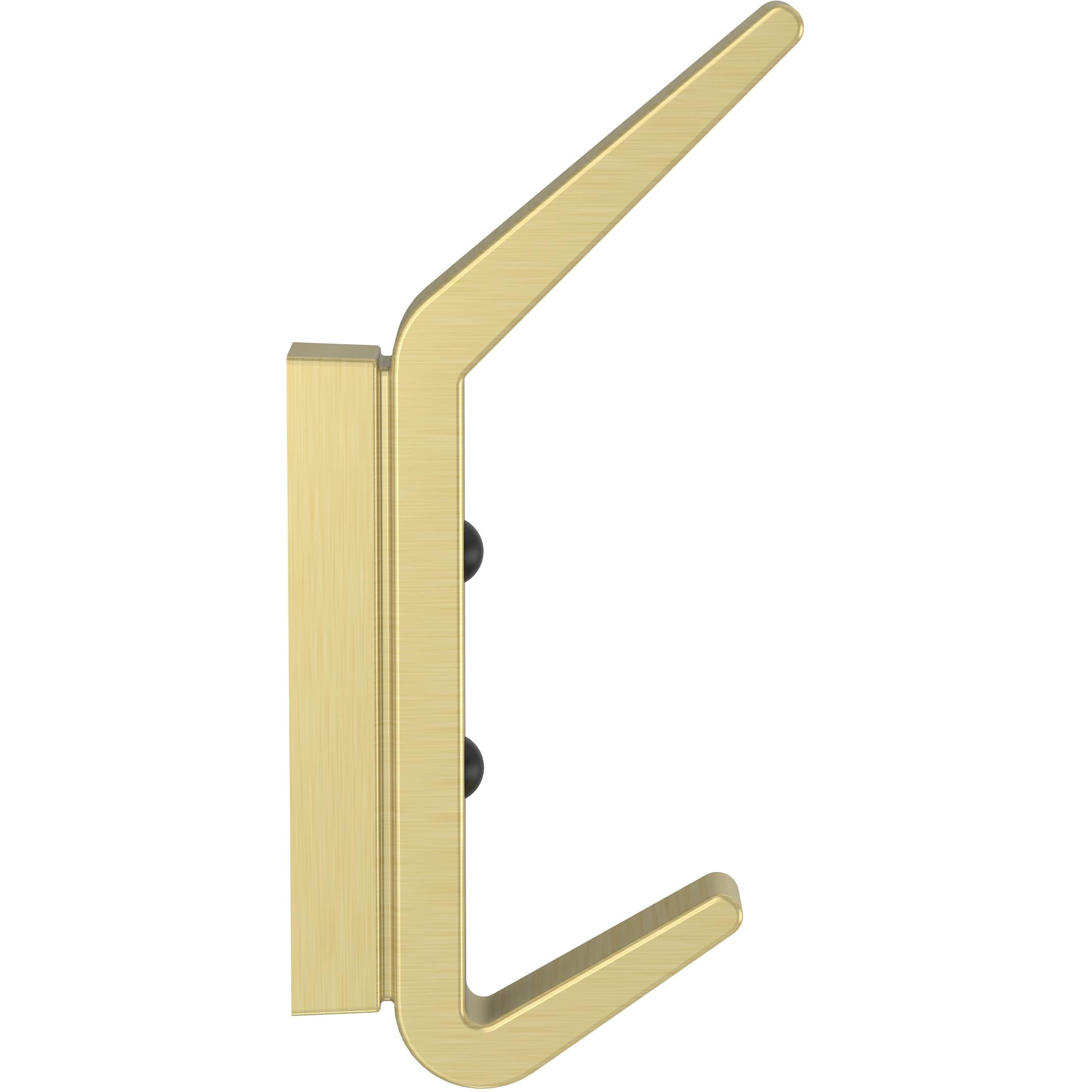 V1459 Reed Geometric Hook - Brushed Gold