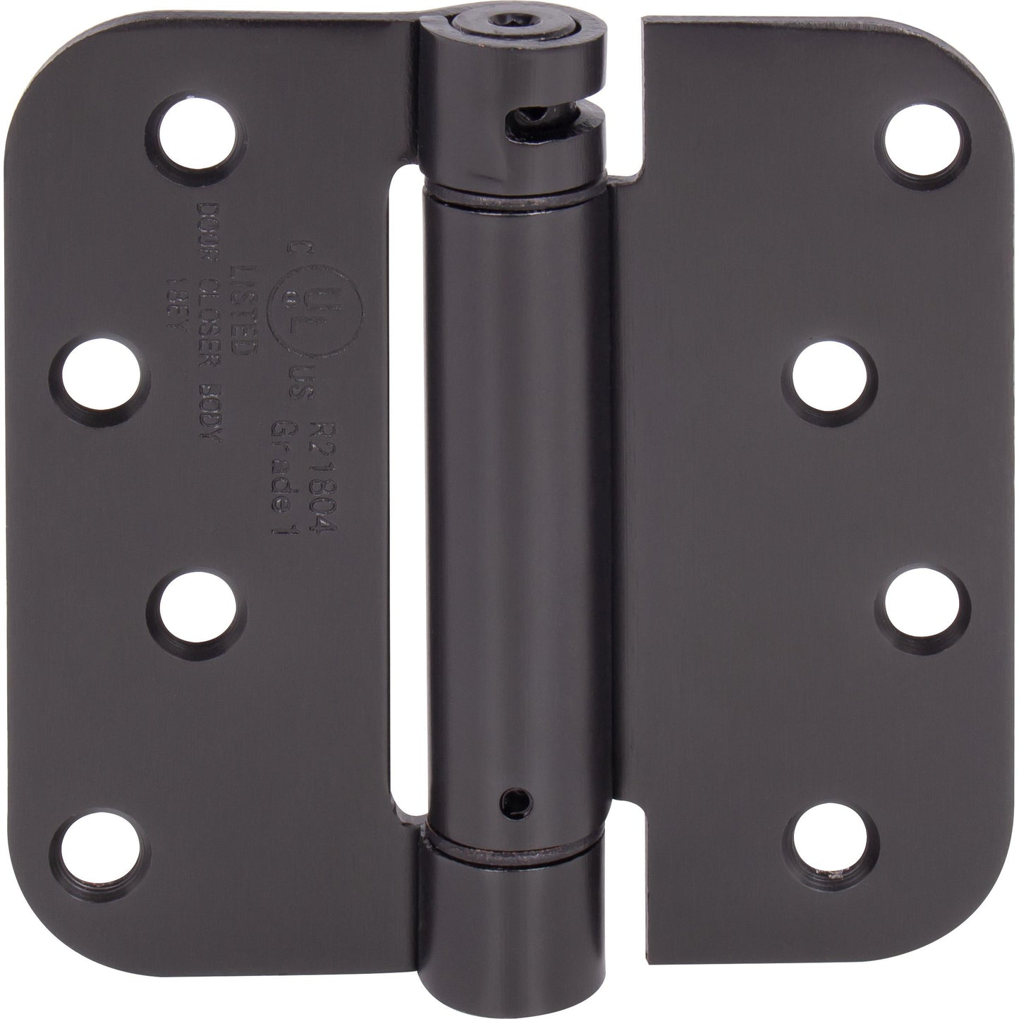 Stone Harbor Hardware Self-Closing Door Hinge, 4 Inches, 5/8" Radius Corner, Oil-Rubbed Bronze