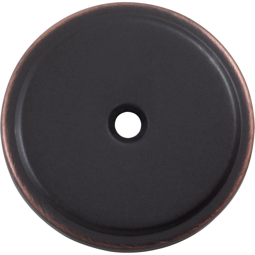 Stone Harbor Hardware Bi-Fold Closet Door Knob Backplate, 1-3/4 Inches, Vintage Bronze