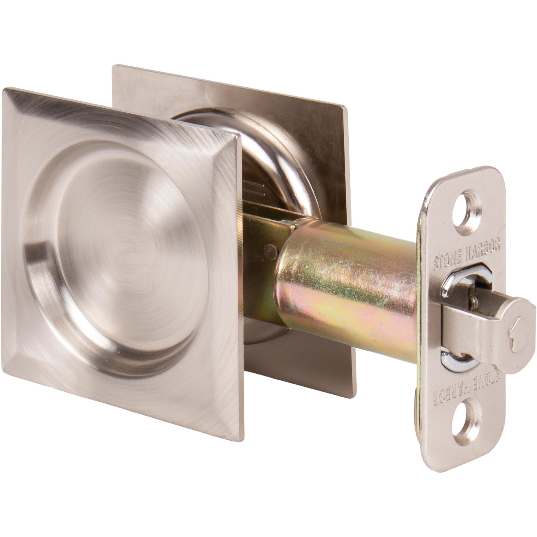 Contemporary Square Pocket Door Lock Passage