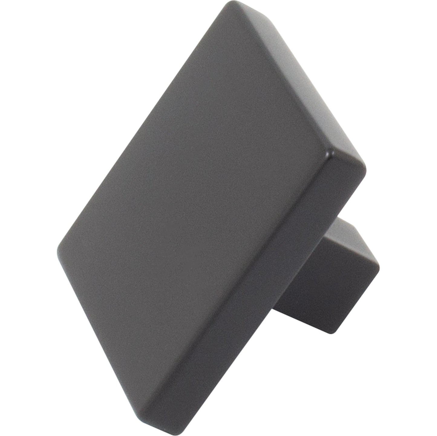 Stone Harbor Hardware Contemporary Square Cabinet Knob, 1-1/2 Inches, Zinc Base Material, Matte Black